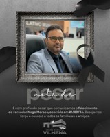 Câmara de Vilhena decreta luto oficial de três dias pela morte do vereador Nego Moraes