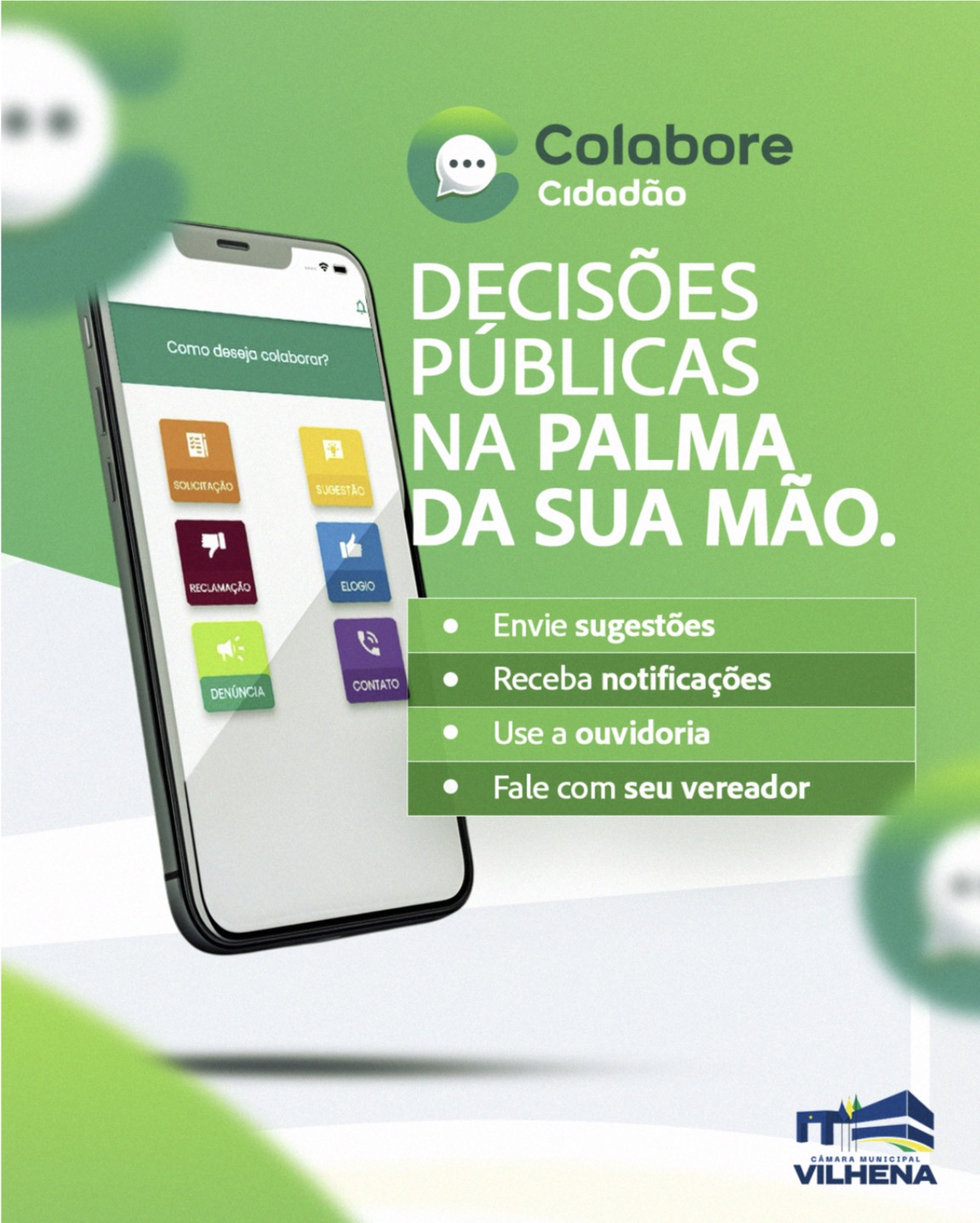 Câmara lança aplicativo que amplia a participação popular em Vilhena