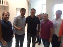 Deputado Federal Expedito Netto visita presidente da Câmara Adilson de Oliveira