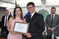 Em mês da mulher, delegada vilhenense recebe homenagem na Câmara