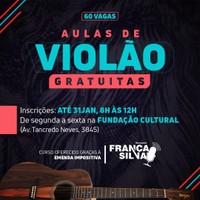 Emenda de França Silva da Rádio possibilita aulas de violão gratuitas em Vilhena