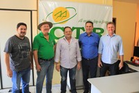 Maurão de Carvalho se reúne com presidente da Câmara Adilson de Oliveira e empresários para tratar sobre asfalto da BR até a CTR