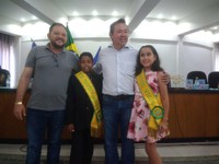 Presidente da Câmara participa de posse de prefeita mirim