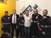 Projeto para trazer SAMU para Vilhena de Samir Ali recebe apoio do Corpo de Bombeiros