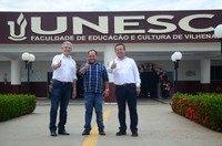 Ronildo Macedo e autoridades reforçam parceria na área da saúde com diretor da UNESC