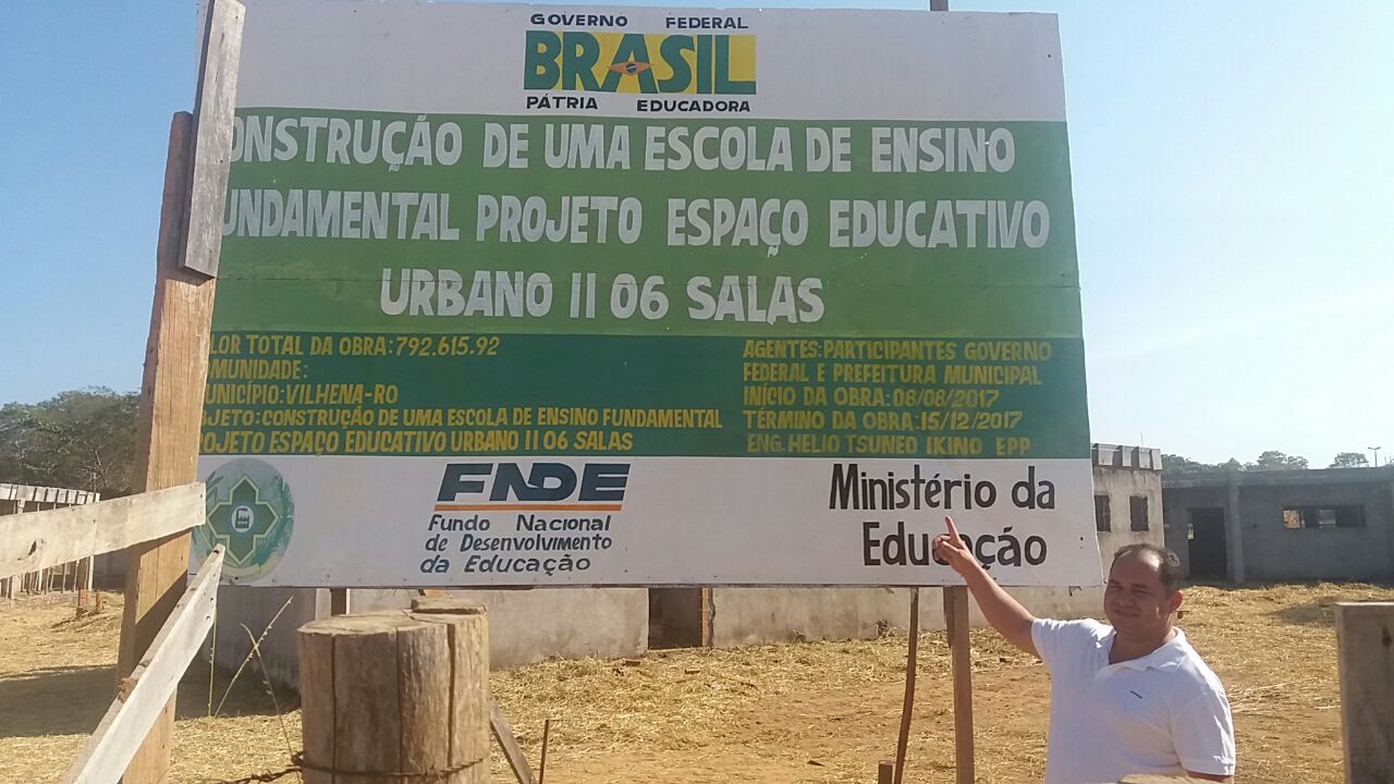  Após Ronildo mostrar abandono de escola não terminada Prefeita retoma obras