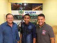 Vereador de Pimenteiras visita Câmara de Vilhena para conhecer gestão pública
